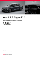 SSP 688 Audi A5 (type FU) - Self-Study Programme 